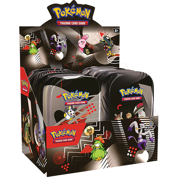 Pokemon : Black Bolt & White Flare Unova Mini Tin Display (8x Mini Tins) - Lockett Labs UK
