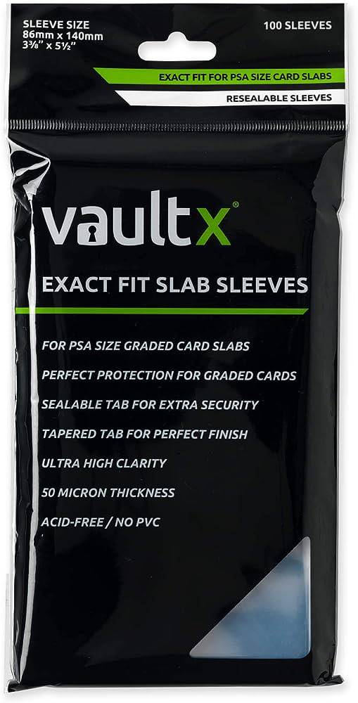 Vault X : Graded Card Slab Sleeves - Exact Fit - (100ct) - Lockett Labs UK