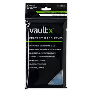 Vault X : Graded Card Slab Sleeves - Exact Fit PSA - (100ct)