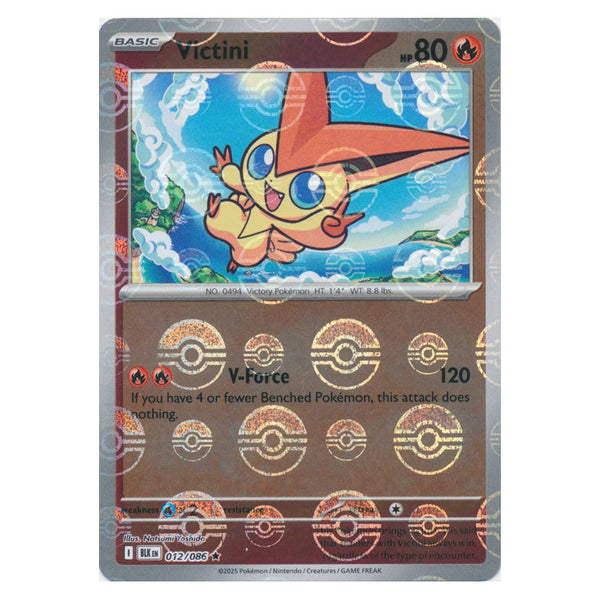 Victini : BLACK BOLT (Pokeball Reverse holo) - 012/086