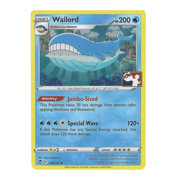 Wailord : PLAY! PRIZE PACK LEAGUE PROMO (Holo) - 038/195