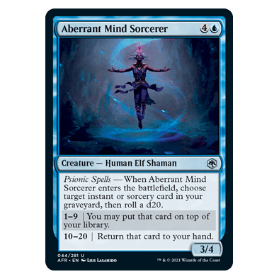 Aberrant Mind Sorcerer : DUNGEONS & DRAGONS: ADVENTURES IN THE FORGOTTEN REALMS - 044/281