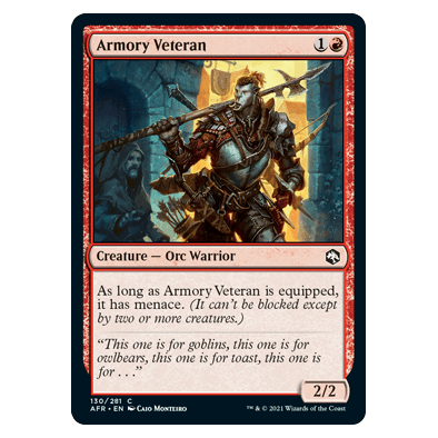 Armory Veteran : DUNEGONS & DRAGONS: ADVENTURES IN THE FORGOTTEN REALMS - 130/281