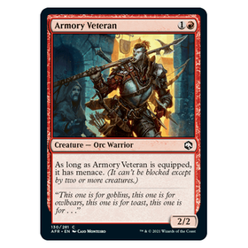 Armory Veteran (FOIL) : DUNGEONS & DRAGONS: ADVENTURES IN THE FORGOTTEN REALMS - 130/281