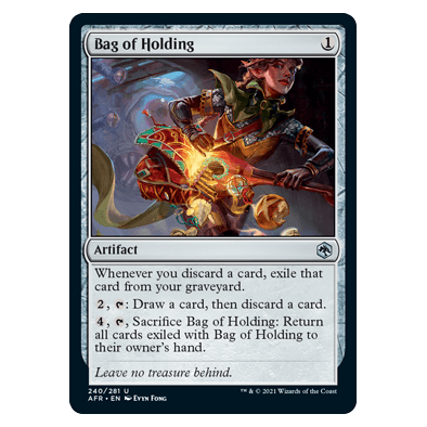 Bag of Holding : DUNEGONS & DRAGONS: ADVENTURES IN THE FORGOTTEN REALMS - 240/281