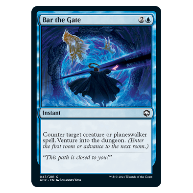 Bar the Gate (FOIL) : DUNGEONS & DRAGONS: ADVENTURES IN THE FORGOTTEN REALMS - 047/281