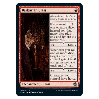 Barbarian Class : DUNGEONS & DRAGONS: ADVENTURES IN THE FORGOTTEN REALMS - 131/281