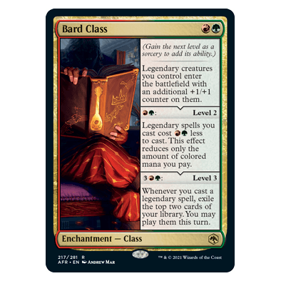 Bard Class : DUNGEONS & DRAGONS: ADVENTURES IN THE FORGOTTEN REALMS - 217/281