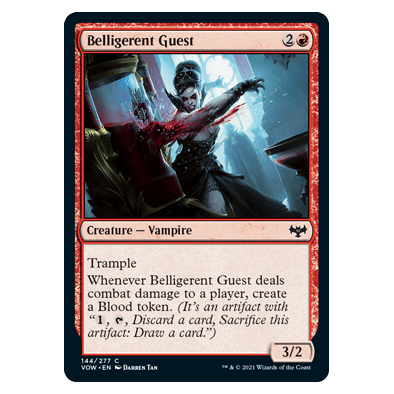 Belligerent Guest : INNISTRAD CRIMSON VOW - 144/277