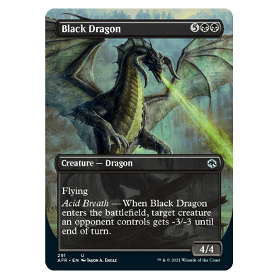 Black Dragon (BORDERLESS) : DUNGEONS & DRAGONS: ADVENTURES IN THE FORGOTTEN REALMS - 291