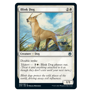 Blink Dog : DUNGEONS & DRAGONS: ADVENTURES IN THE FORGOTTEN REALMS - 003/281