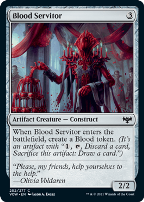 Blood Servitor : INNISTRAD CRIMSON VOW - 252/277 - Lockett Labs UK