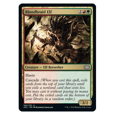 Bloodbraid Elf (FOIL) : DOUBLE MASTERS 2022 - 184/331