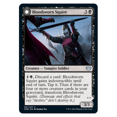 Bloodsworn Squire // Bloodsworn Knight : INNISTRAD CRIMSON VOW - 097/277