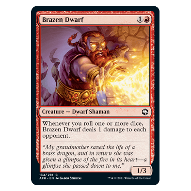Brazen Dwarf : DUNGEONS & DRAGONS: ADVENTURES IN THE FORGOTTEN REALMS - 134/281