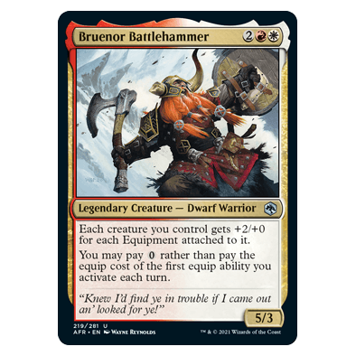 Bruenor Battlehammer : DUNGEONS & DRAGONS: ADVENTURES IN THE FORGOTTEN REALMS - 219/281