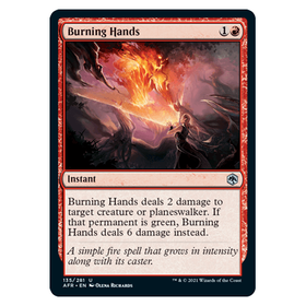 Burning Hands : DUNGEONS & DRAGONS: ADVENTURES IN THE FORGOTTEN REALMS - 135/281