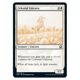 Celestial Unicorn : DUNGEONS & DRAGONS: ADVENTURES IN THE FORGOTTEN REALMS - 005/281
