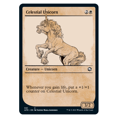 Celestial Unicorn (Showcase) : DUNGEONS & DRAGONS: ADVENTURES IN THE FORGOTTEN REALMS - 301