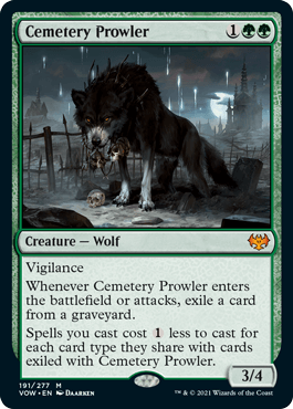 Cemetery Prowler : INNISTRAD CRIMSON VOW - 191/277 - Lockett Labs UK