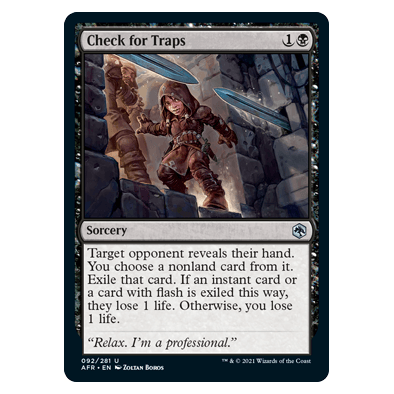 Check for Traps : DUNGEONS & DRAGONS: ADVENTURES IN THE FORGOTTEN REALMS - 092/281