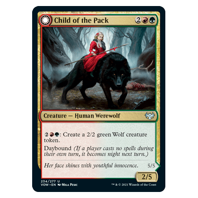 Child of the Pack // Savage Packmate : INNISTRAD CRIMSON VOW - 234/277