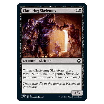 Clattering Skeletons : DUNGEONS & DRAGONS: ADVENTURES IN THE FORGOTTEN REALMS - 093/281