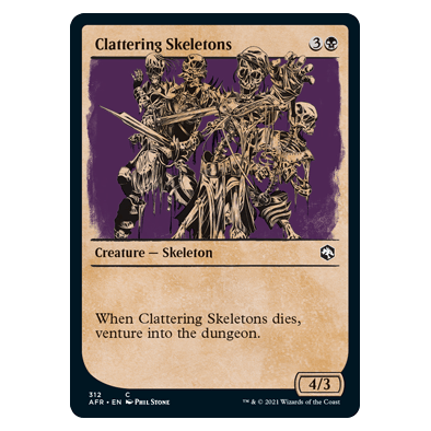 Clattering Skeletons (Showcase) : DUNGEONS & DRAGONS: ADVENTURES IN THE FORGOTTEN REALMS - 312