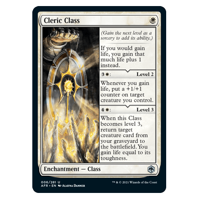 Cleric Class : DUNGEONS & DRAGONS: ADVENTURES IN THE FORGOTTEN REALMS - 006/281