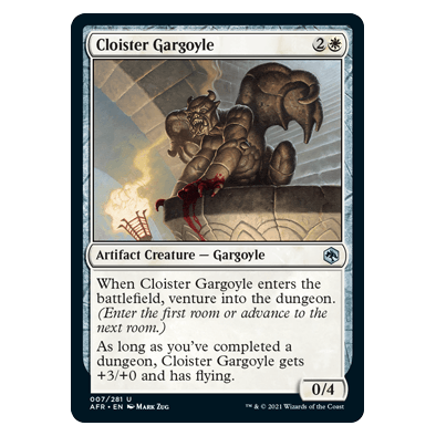 Cloister Gargoyle : DUNGEONS & DRAGONS: ADVENTURES IN THE FORGOTTEN REALMS - 007/281