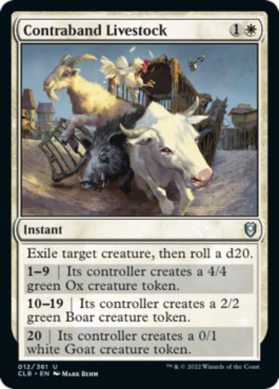 Contraband Livestock : DUNGEONS & DRAGONS: BATTLE FOR BALDUR'S GATE - 012/361 - Lockett Labs UK