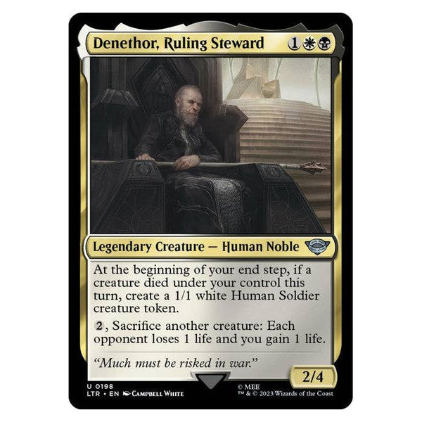 Denethor, Ruling Steward (Foil) : THE LORD OF THE RINGS: TALES OF MIDDLE-EARTH - 0198