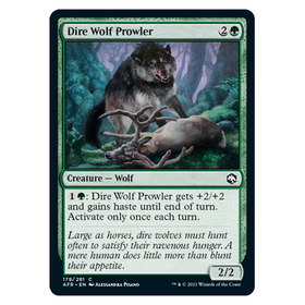 Dire Wolf Prowler : DUNGEONS & DRAGONS: ADVENTURES IN THE FORGOTTEN REALMS - 179/281