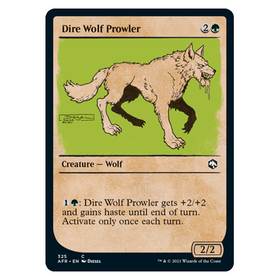 Dire Wolf Prowler (Showcase) : DUNGEONS & DRAGONS: ADVENTURES IN THE FORGOTTEN REALMS - 325
