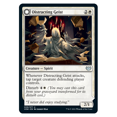 Distracting Geist // Clever Distraction : INNISTRAD CRIMSON VOW - 009/277