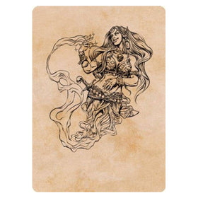 Djinni Windseer : DUNGEONS & DRAGONS: ADVENTURES IN THE FORGOTTEN REALMS (Art card) - 74/81