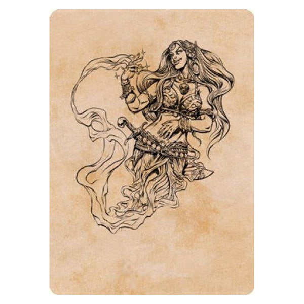 Djinni Windseer : DUNGEONS & DRAGONS: ADVENTURES IN THE FORGOTTEN REALMS (Art card) - 74/81