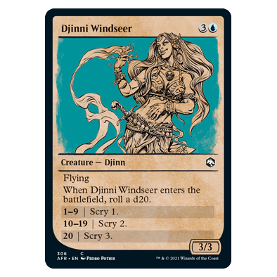 Djinni Windseer (Showcase) : DUNGEONS & DRAGONS: ADVENTURES IN THE FORGOTTEN REALMS - 306