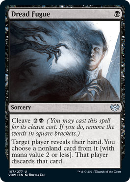 Dread Fugue : INNISTRAD CRIMSON VOW - 107/277 - Lockett Labs UK