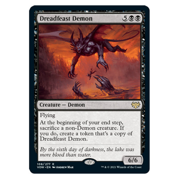 Dreadfeast Demon : INNISTRAD CRIMSON VOW - 108/277