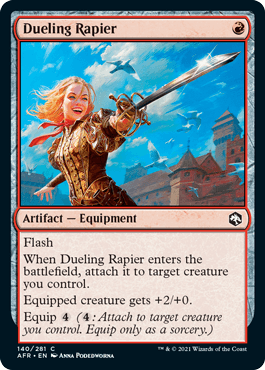Dueling Rapier : DUNGEONS & DRAGONS: ADVENTURES IN THE FORGOTTEN REALMS - 140/281 - Lockett Labs UK