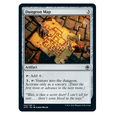 Dungeon Map : DUNGEONS & DRAGONS: ADVENTURES IN THE FORGOTTEN REALMS - 242/281