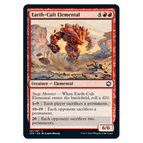 Earth-Cult Elemental : DUNGEONS & DRAGONS: ADVENTURES IN THE FORGOTTEN REALMS - 141/281