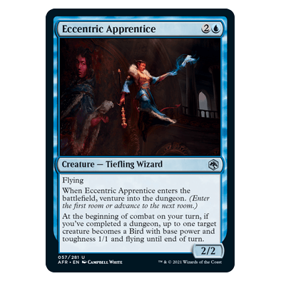 Eccentric Apprentice : DUNGEONS & DRAGONS: ADVENTURES IN THE FORGOTTEN REALMS - 057/281
