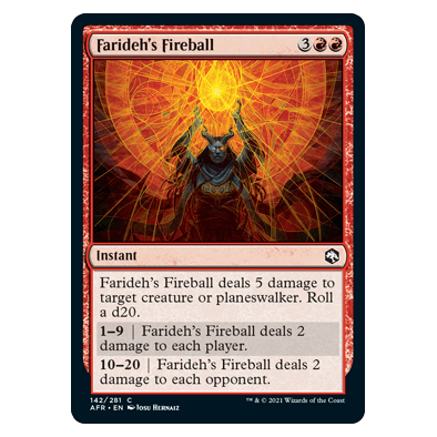 Farideh's Fireball : DUNGEONS & DRAGONS: ADVENTURES IN THE FORGOTTEN REALMS - 142/281
