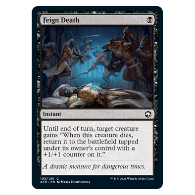 Feign Death (FOIL) : DUNGEONS & DRAGONS: ADVENTURES IN THE FORGOTTEN REALMS - 103/281