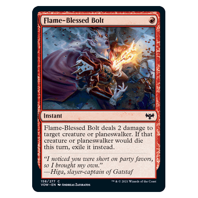 Flame-Blessed Bolt : INNISTRAD CRIMSON VOW - 158/277