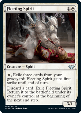 Fleeting Spirit : INNISTRAD CRIMSON VOW - 014/277 - Lockett Labs UK