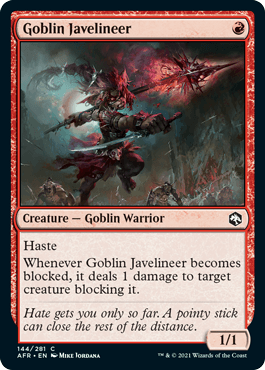 Goblin Javelineer : DUNGEONS & DRAGONS: ADVENTURES IN THE FORGOTTEN REALMS - 144/281 - Lockett Labs UK