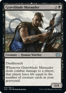 Graveblade Marauder : DOUBLE MASTERS 2022 - 077/331 - Lockett Labs UK